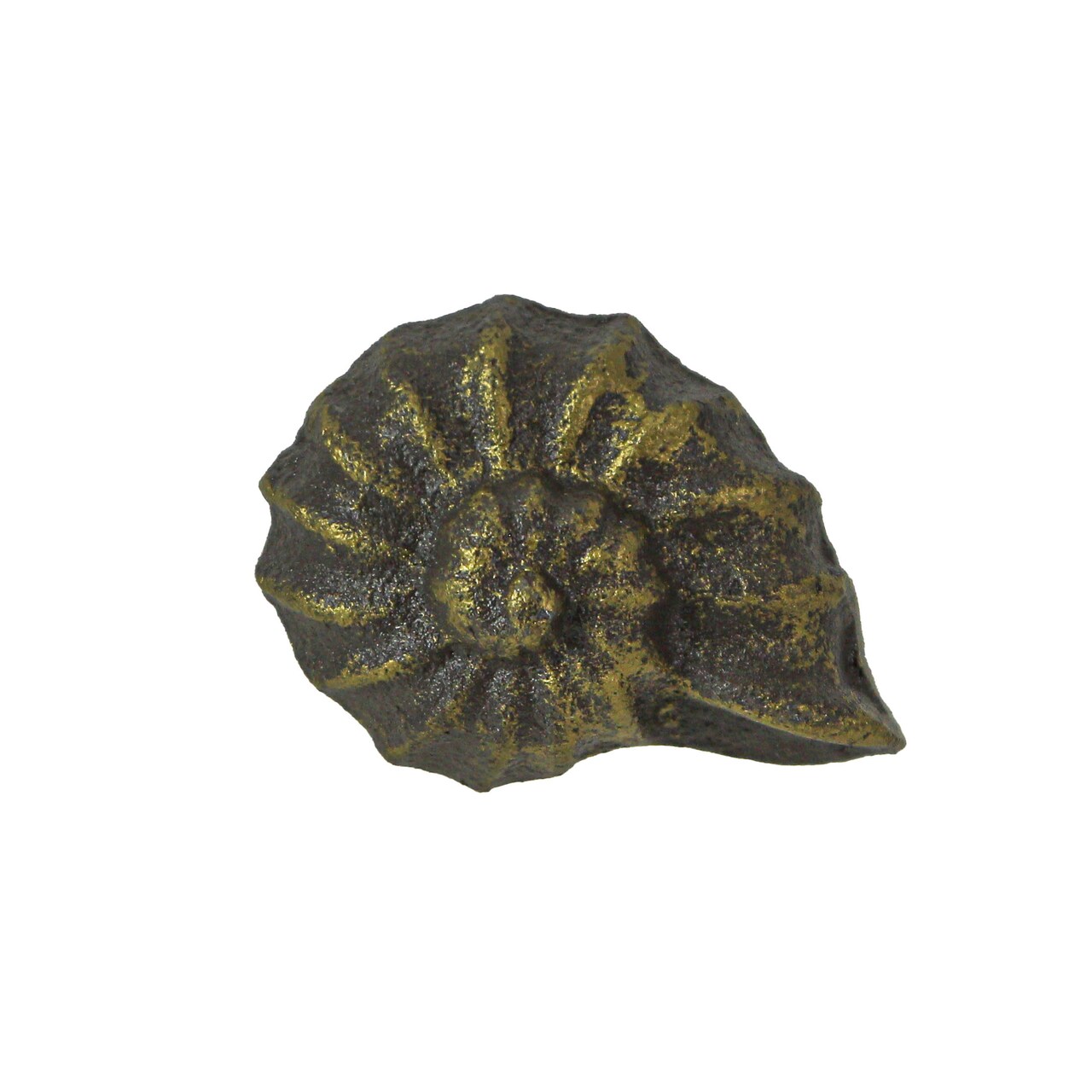 Cast Iron Nautilus Shell Drawer Pull Decorative Cabinet Knob Nautical Set of 6